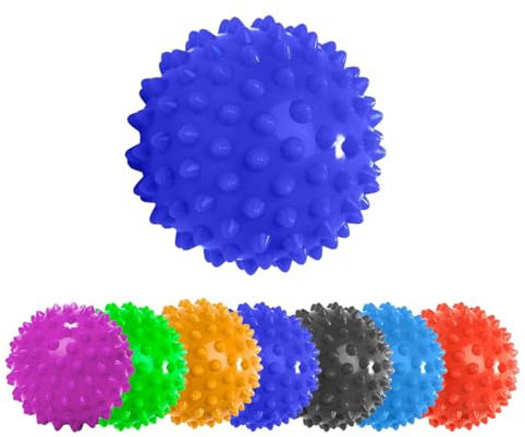 #DoYourFitness Palla da Massaggio »Nica« (Diametro 10 cm) in Diversi Colori. Lacrosse Ball/Rullo di Massaggio per Il Trattamento dei Punti di Tensione e di irrigidimento (Rullo fasciale) : Blu Marino