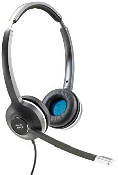 Cisco Systems Headset 532, kabelgebundenes Dual-On-Ear-Schnellverschluss-Headset mit USB-A-Adapter, dunkelgrau, beschränkter Haftung (CP-HS-W-532-USBA=) Einheitsgröße/einstellbar