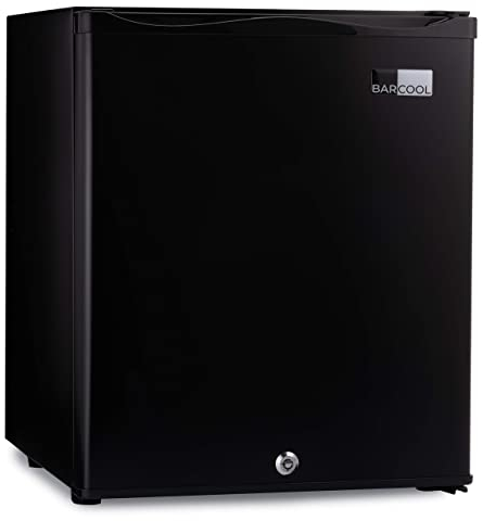 Barcool Bar30 LED - Mini Fridge Black | 30L Mini Bar | Super Quiet for Bedrooms, Hotels & Guesthouses | LED Light + Lockable | Low Energy (30L)