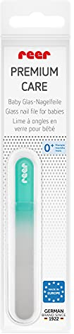 Reer PremiumCare Baby Glas-Nagelfeile, Made in EU, weiß, 81043