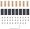 Tinoaly 8pcs 6 AWG Wire Connector Nut Kit, 80A Terminal Splicing Electrical Wiring Butt Kit Circuit Connector Includes Nuts Shrink Tubes & Screw Clamp