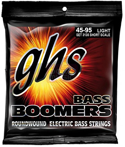 GHS Bass Boomers - Bass String Set, 4-String, Regular, .045-.095, Short Scale