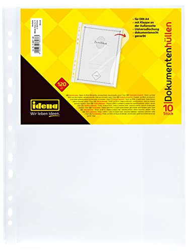 Idena, brochure Covers, DIN4, 10010 Document Cover, 10 Items, Grained