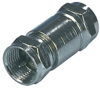 F Type Screw Connector Male Coupler - Gender Changer Adapter - Cable Joiner Plug - Loops