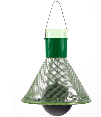 MT-Trap Piège à taons et guêpes avec balle noire, entonnoir en plastique vert, suspension, pompe à air