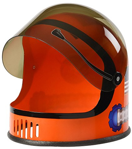 Aeromax ASO-Helmet Youth Astronaut Helmet with Movable Visor, Orange, Youth Size fits Most Ages 3-10