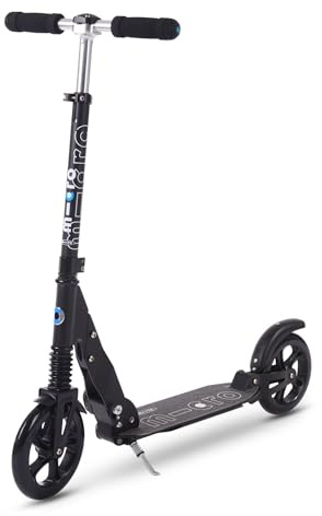 Micro® Suspension | Patinete Amortiguación Delantera y Trasera | Ruedas 200mm PU Deslizamiento Suave sin esfuezo | Scooter Plegable y Duradero | Diseño Elegante | Jóvenes y Adultos