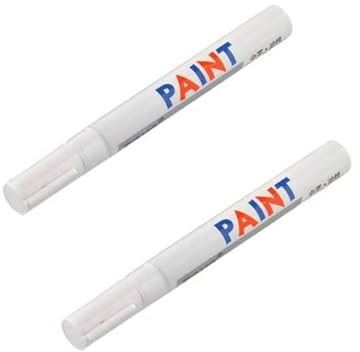 2x Stück WEISS Reifen Stift Reifenmarker Fahrradreifen Reifenstift Marker Stift wasserfest