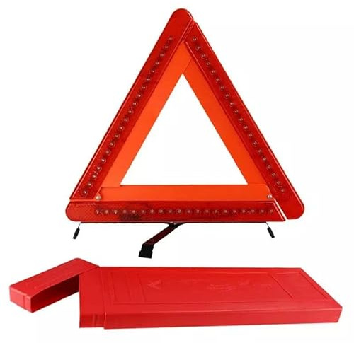 Triangle de signalisation Lumineux 60 LEDs à Piles Vendeur et Stock en France
