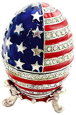 Backbayia Antique Case de Rangement Bijoux Modèle ?uf Cas de Organisateur Cosmétique