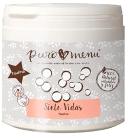 Taurine 100 % pure (100 g) | Complément pour chats et chiens | Indispensable pour les régimes maison | Idéal pour les régimes barf Pot de 100 g avec cuillère à mesurer