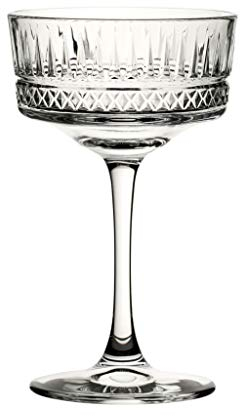Munde Home - Artemio Champagne Coupe Glass - Set of 6 - Vintage Champagne Glass Design - 9 OZ / 260 ML