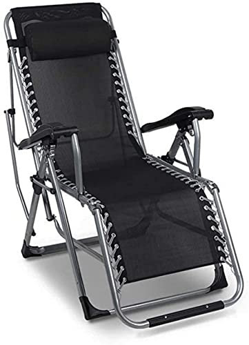 LYP Tragbarer klappbarer Liegestuhl Sonnenliegestuhl, Rasenloungestühle wasserdichte Chaiselongue Liegestühle Metall für Gartenterrasse Außenbüro