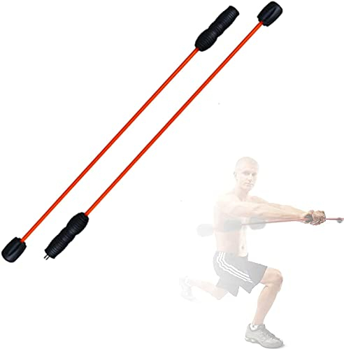 Sport Schwingstab Fitness Swingstick Schwerkrafttrainer zum Trainieren der Tiefenmuskulatur Fitness Tremor Elastic Trainingsstange Slastic Shaping Trainingsstange mit hochelastischer Glasfaser abnehmb