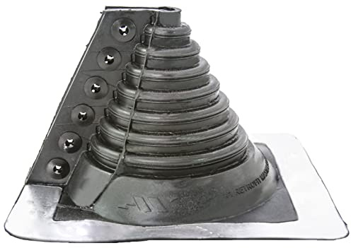 MASTER FLASH Dachdurchdringung zum Schutz Gegen das Eindringen von Wasser Rohrmanschette Dachdurchführung Rohrdurchführung Dichtungsflansch für Blechdachdeckungen Epdm No. 1 22-101mm