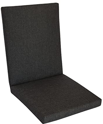 KETTtex Comfort Auflage Mittellehner Anthrazit Melange I Gartenstuhl Polster 106x50x4cm mit 7cm Sitzpolster I KTH2 Sitzauflage weich & robust I Sitzkissen UV-beständig & wasserabweisend I Dessin 2266