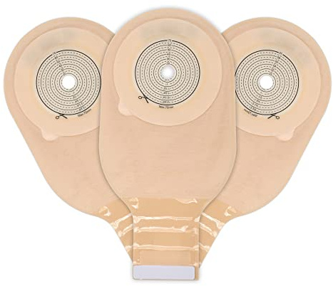 20 pcs Colostomy Bags, Rainlotus Ostomy Bag one-Piece ostomy Supplies, 20mm-70mm Cut-to-Fit Drainable Pouches with Hook-and-Loop Closure for Ileostomy Stoma Care