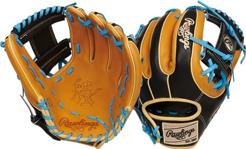 Rawlings Heart of the Hide R2G Baseball-Handschuh, Rechtshänder, 29,8 cm, Pro I-Web, Hellbraun/Schwarz