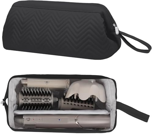 GENCAN Reisetasche für Shark Flexstyle, tragbare Aufbewahrungstasche für Shark Flexstyle Haarstyler, Tragetasche für Flex Style 4-in-1 Air Styler & Haartrockner, Schwarz , Modern