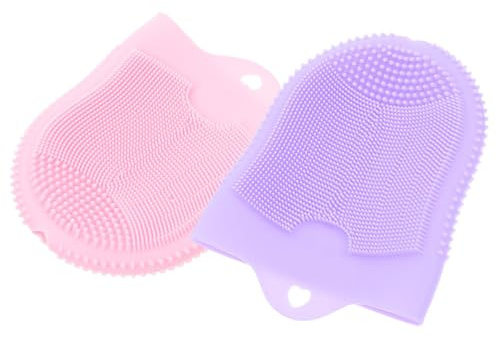 MAGICLULU 3er-sets Silikon-gesichtsreinigungsbürste Sanftes Gesichtspeeling Gesichtswaschbürste Für Damen Pflegebürste 2 Stück * 3
