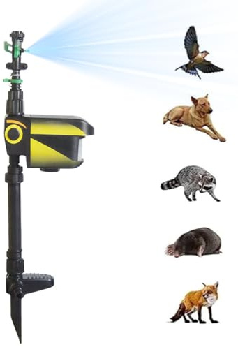 Motion Activated Sprinkler Motion Sprinkler Powered Motion Activated Sprinkler Irrigation Rotating Motion Sensor Sprinkler Cat Deterrents for Garden to Deter Animals