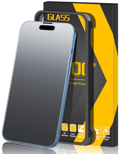 JEHOO 2 Pezzi per iPhone 14 Pro Pellicola Opaca, Vetro Temperato Antiriflesso Pellicola Protettiva, Matt Protezione Schermo, 9H Pellicola protettiva satinata, Senza Bolle