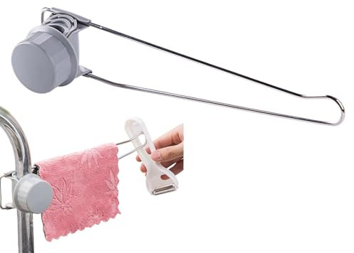Sink Towel Rack | Multipurpose Rack Holder Dish Cloth Hanger - Convenient, Versatile Kitchen Sink Rag Hanger Dishcloths Rail for Friends