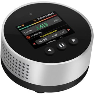 CHNADKS Detector de Radón RM-65, Alarma Visual y Sonora, Monitoreo Continuo, Pantalla a Color, Datos Históricos – Protege a Tu Familia del Gas Radón en Casa, Sótano, Oficina y Espacios Cerrados