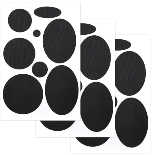 3 Hojas Parches de Reparación de Nylon,Parches de Chaqueta de Plumón,Nylon de Autoadhesivo, Parche Impermeables para chaquetas, Tiendas de Campaña, Sacos de Dormir (Negro)