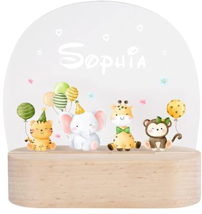 S SUNINESS Nachtlampe für Kinderzimmer, Nachtlicht Baby Geburtstagsgeschenke, Weihnachtsgeschenke Geschenke Zur Geburt(Tiere)