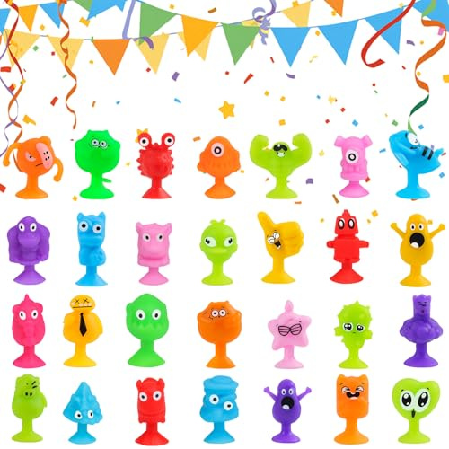 ZHUOYOU halloween Party Mitgebsel Kindergeburtstag Monster Party Saugnapf Spielzeug 50 Stück Gastgeschenke Kleinigkeiten Pinata Füllung Tombola Preise Kinder Give Aways Beschäftigung Kleine Geschenke