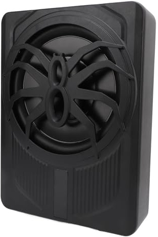 Yechiry Subwoofer Activo para Coche Bajo el Asiento, 10 Pulgadas 800W Slim Subwoofer Autoamplificado para Camión Bajo el Asiento con Luz LED Ambiental (Colorful)