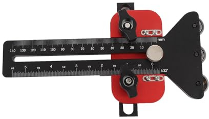 Cocoarm Jig de Sierra de Mesa Delgada de Aleación de Aluminio, Ajustes Rápidos con Diseño de Rodillos para Carpintería de Precisión y Corte Seguro de Láminas Delgadas