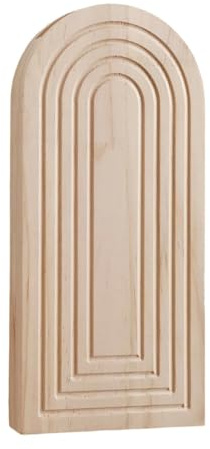 Whtkoph Wandvase aus Holz zum Aufhängen von getrockneten und künstlichen Blumen mit modernem Design, rustikale Dekoration, geeignet für den Eingang D, helle Holzfarbe