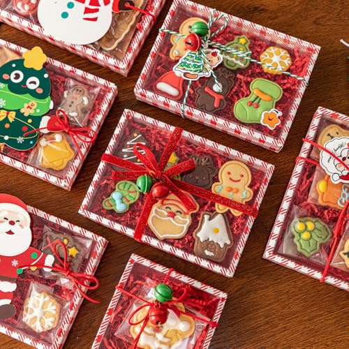 Gleemix 100 Stück Neuestes Modell Geschenkanhänger Weihnachten, Weihnachtsanhänger Für Geschenke, Kleine Weihnachtsgeschenke Christmas Decorations, Für Nikolaus Geschenke Stempel Weihnachten Geschenke