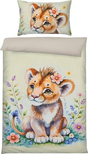 REDBEST Kinder-Wendebettwäsche Microfaser bunt Größe 1x 100x135 cm + 1x 40x60 cm
