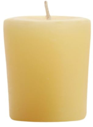 Big Dipper Wax Works Pure Beeswax Votive Candle – Single, 100% Natural Beeswax with Cotton Wick, Unscented with Light Honey Aroma, Hand-Poured, Clean Burn, 15 Hour Burn Time (1.5 x 2)