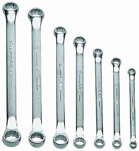 Williams WS-7707 7-Piece Double Head 10-Degree Offset Box End Wrench Set