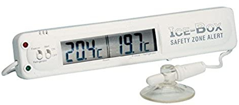 Hygiplas Thermomètre pour réfrigérateur et congélateur avec alarme 135 x 26 mm