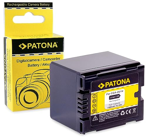 PATONA Battery replacement for Panasonic CGA-DU14, CGA-DU06, CGA-DU07, CGA-DU21, VW-VBD070, VW-VBD140, VW-VBD210