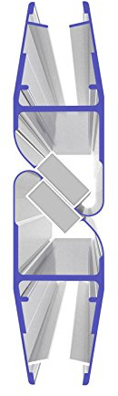 1 Set Magnetdichtung 180 Grad für 5mm, 6mm, 7mm und 8mm 8852 Glasstärke Magnetduschdichtung Duschdichtung Duschtüren…