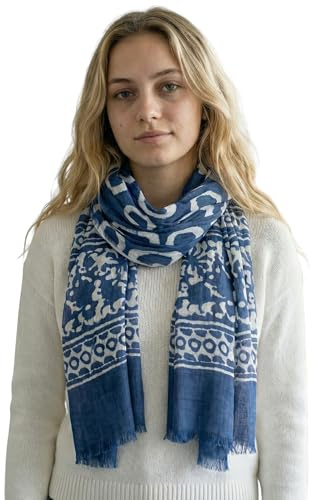 Sunsa Damen/Herren Schal, weich Winter Herrenschal/Halstuch aus Baumwolle & Viskose, Unisex Winterschal mit fransen, Scarf Tücher & Schals als Geschenk für Männer oder Frauen