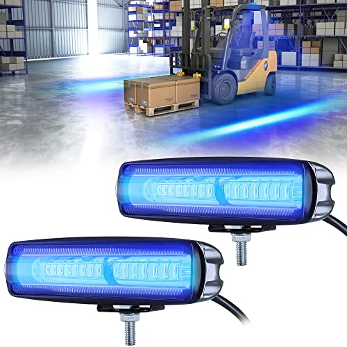 2 st 30 W LED-säkerhet för gaffeltruck - varningsljus - DC 12-80 V