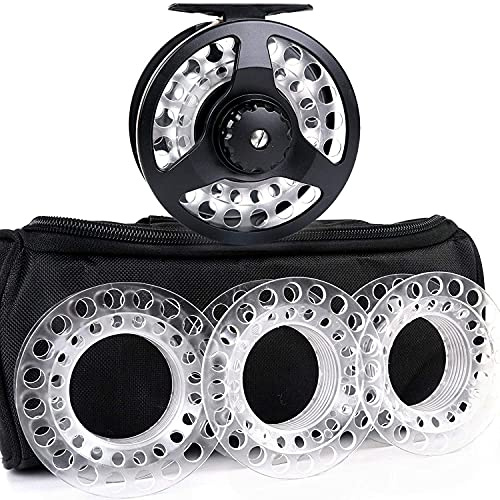 MAXIMUMCATCH Maxcatch Cassette Fly Fishing Reel With 3 Extra Spare Spools 5/6, 7/8wt (5/6wt)