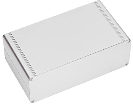 Aluminium Electric Box, Matte Silver 2.44 x 7.01 x 3.94in Split Type Electric Project Enclosure DIY Junction Box as Amplifier Housing Circuit Board