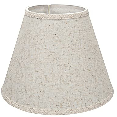 Aspen Creative 58877A Transitional Empire Shape Uno Construction Lamp Shade in Flaxen, 6 Top x 12 Bottom x 9 Slant Height