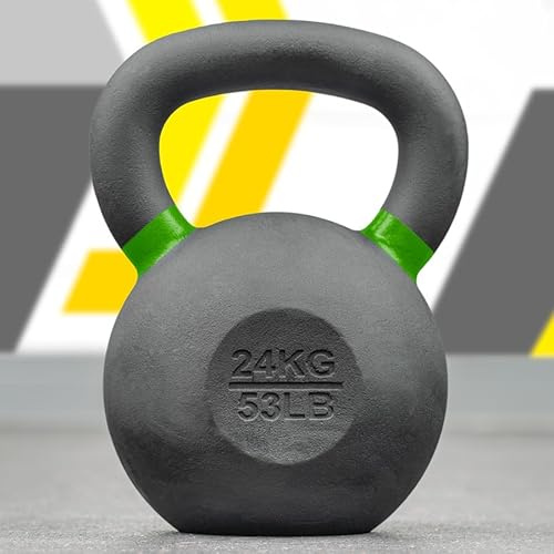 FORZA Pro Kettlebells aus Gusseisen [4 kg – 48 kg] | Hochwertige Kettlebells für Krafttraining – 3 Set-Optionen für Heim- und Fitnessstudio