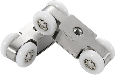 Linwnil 2x Ersatzrollen für Duschtüren, 23 mm Durchmesser (23mm-2Stk)