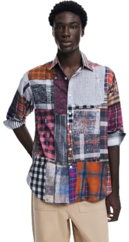Desigual Man Mall 1, 3079 VINO DELAVADO, XXL, röd, XXL