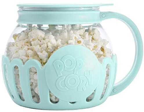 Qurygin 2.13L Tarro De Palomitas De Maíz - Micro-Pop Popper Palomitas Maíz Con Tapa Multifuncional, Poppers Para Microondas, Olla De Palomitas De Maíz, Vidrio De Borosilicato Máquina De Palomitas De